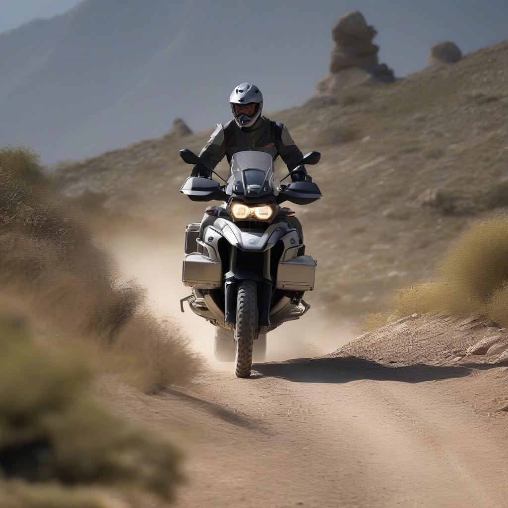 BMW GS 1200 Adventure trên đường Offroad