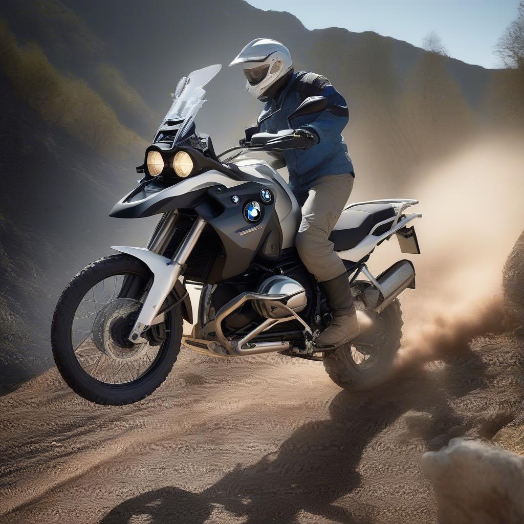 BMW GS 1200 chinh phục địa hình off-road