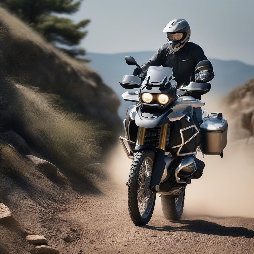 Hình ảnh BMW GS 1200 vượt địa hình off-road