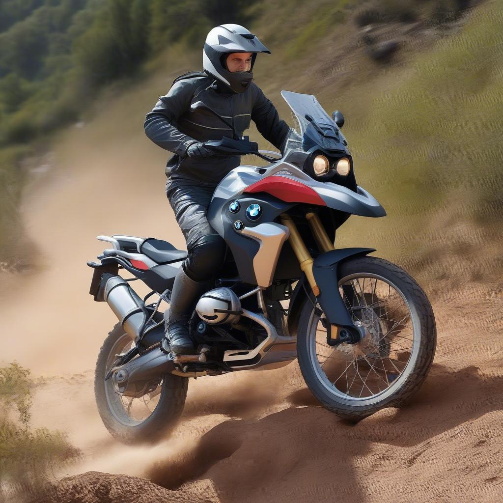 BMW GS 310 vượt địa hình off-road