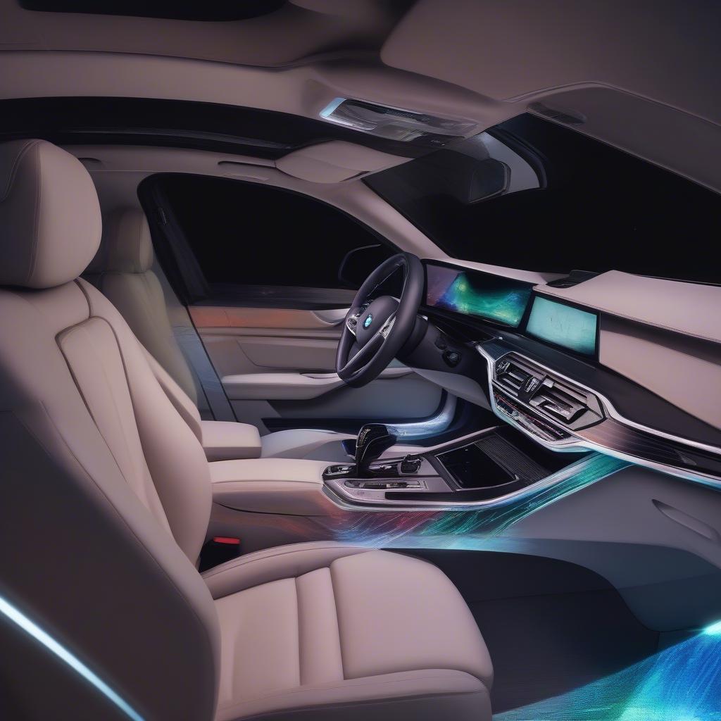 Nội thất xe BMW được cá nhân hóa với hologram