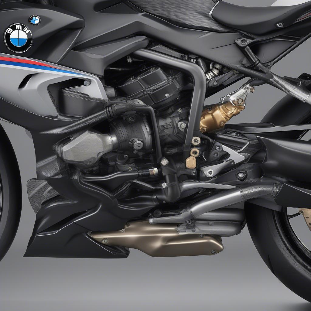 Động cơ mạnh mẽ BMW HP4 Race