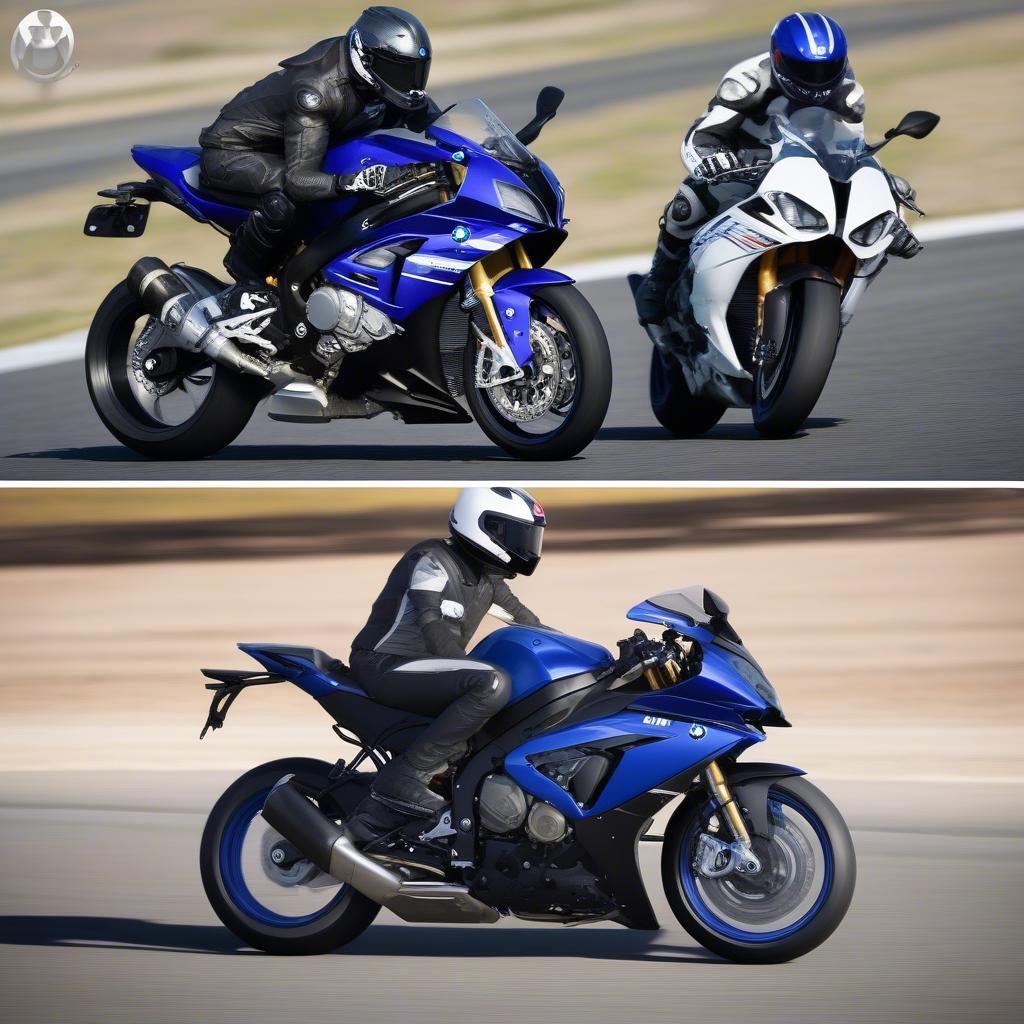 So sánh BMW HP4 và Yamaha R1M