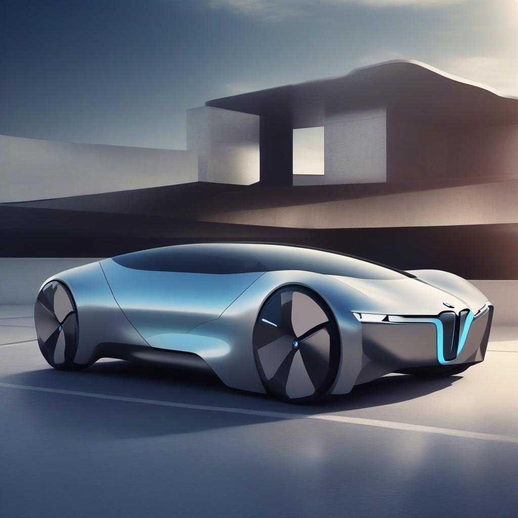 BMW i: Hình ảnh concept car của BMW i, thể hiện tầm nhìn về tương lai của xe điện với thiết kế hiện đại và công nghệ đột phá.