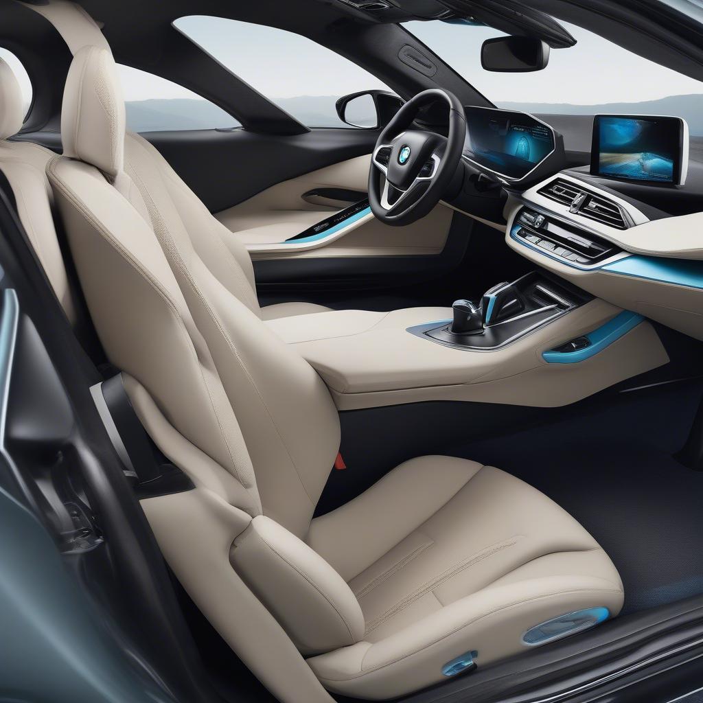 Nội thất sang trọng của BMW i8 2018