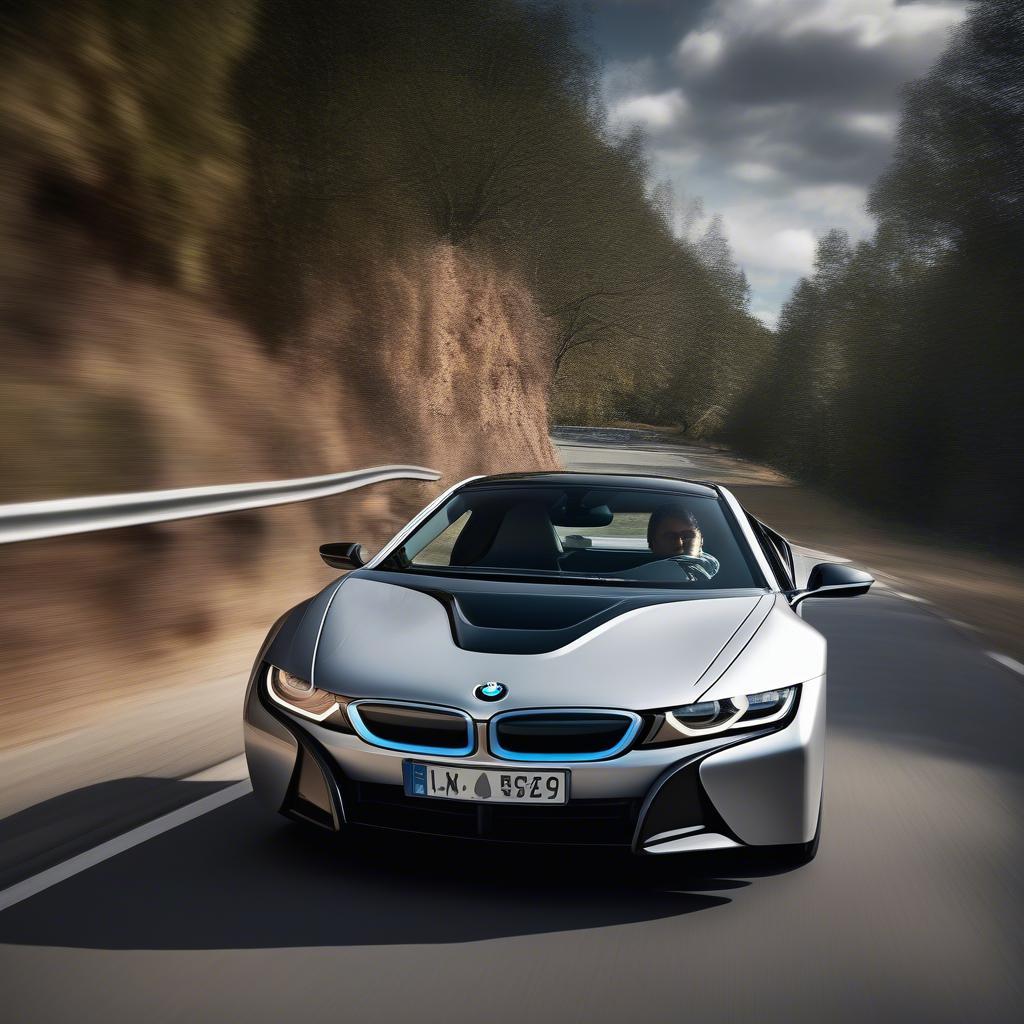 BMW i8 cũ vận hành mạnh mẽ