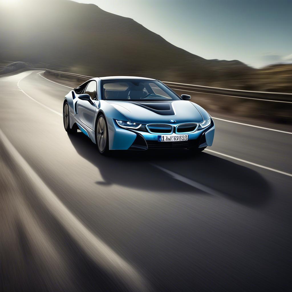 BMW i8 của Xemesis trên đường