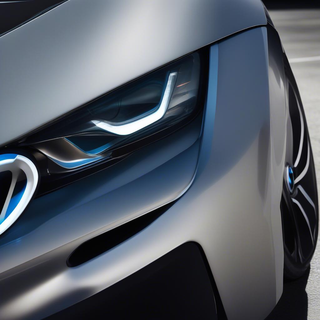 BMW i8 đèn pha laser sắc nét