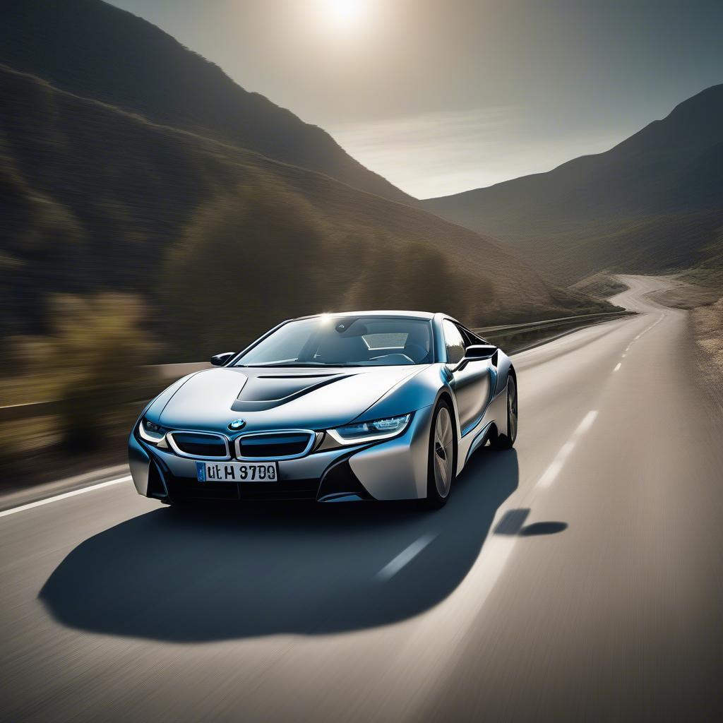 BMW i8 điện vận hành mạnh mẽ trên đường