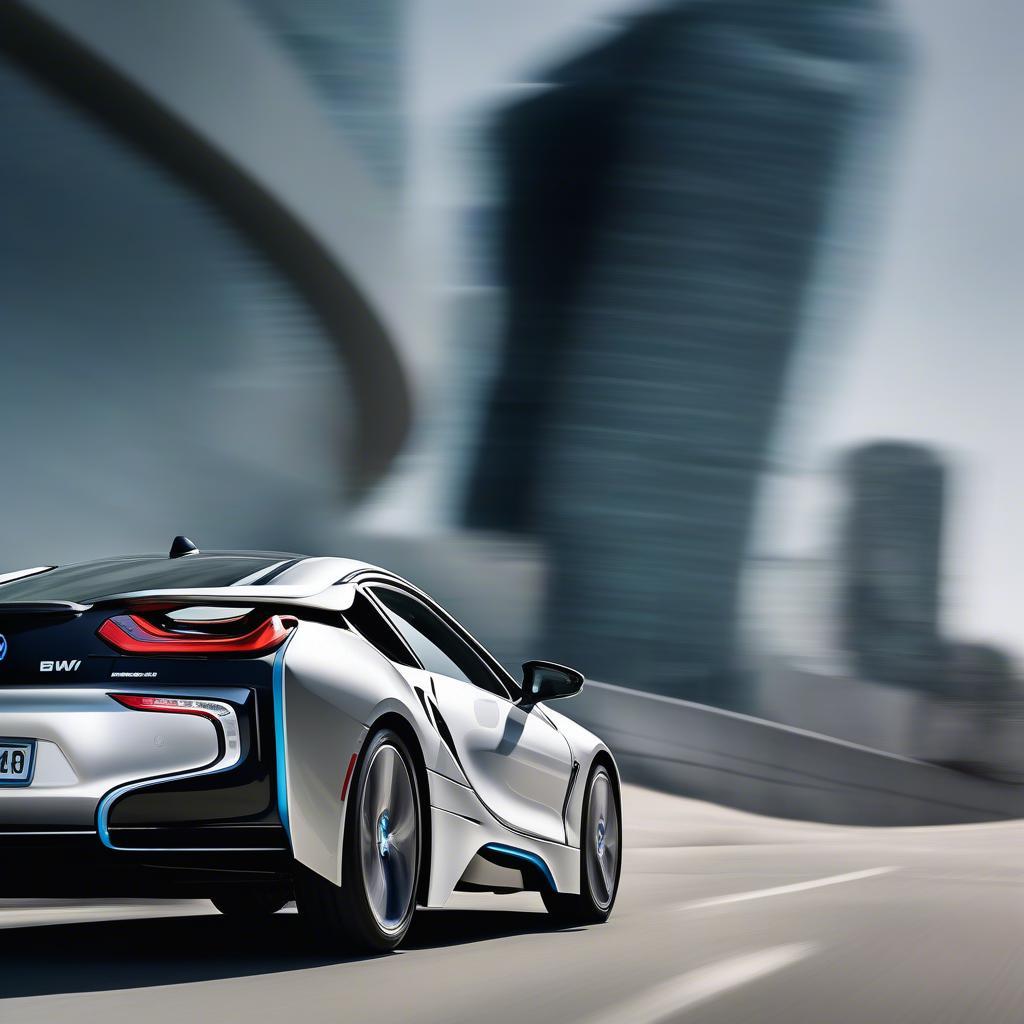 BMW i8 thể hiện độ bám đường khi vào cua