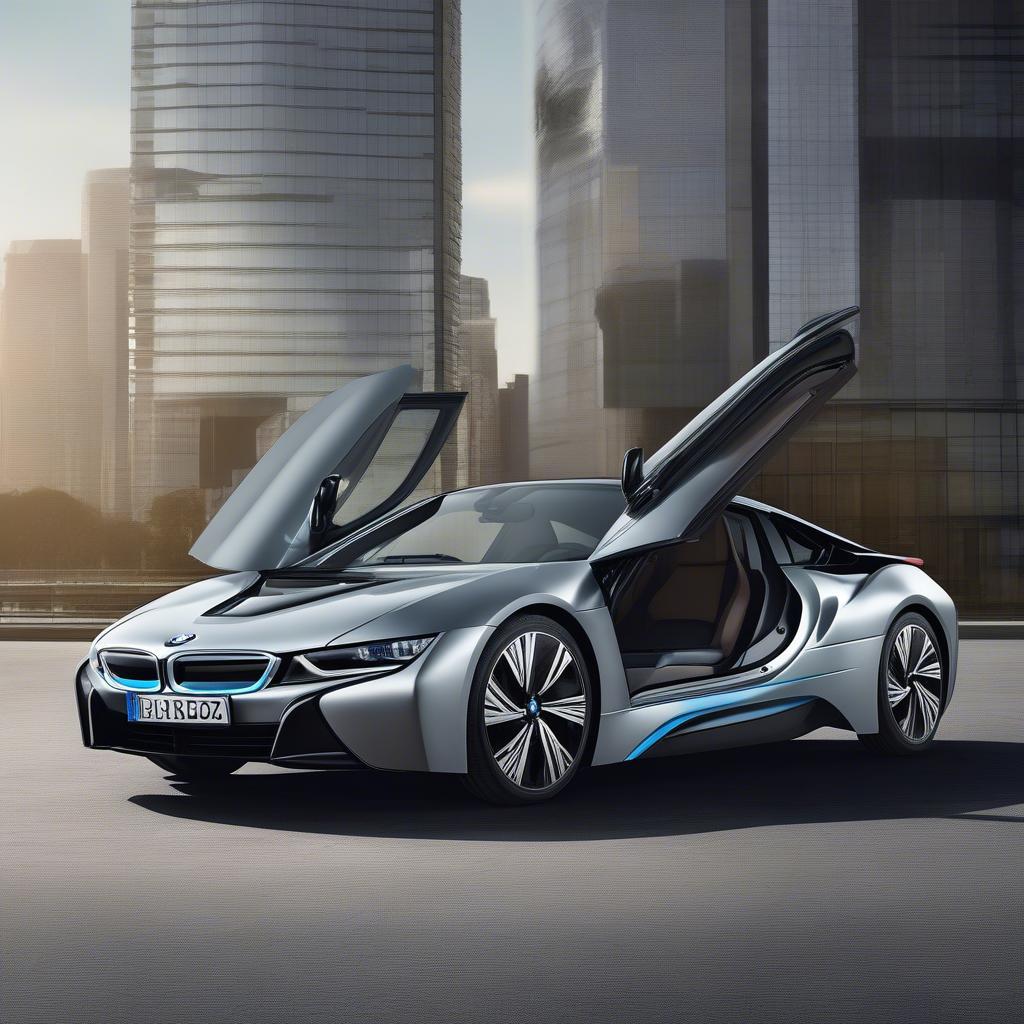 Hình ảnh BMW i8 với kiểu dáng hiện đại