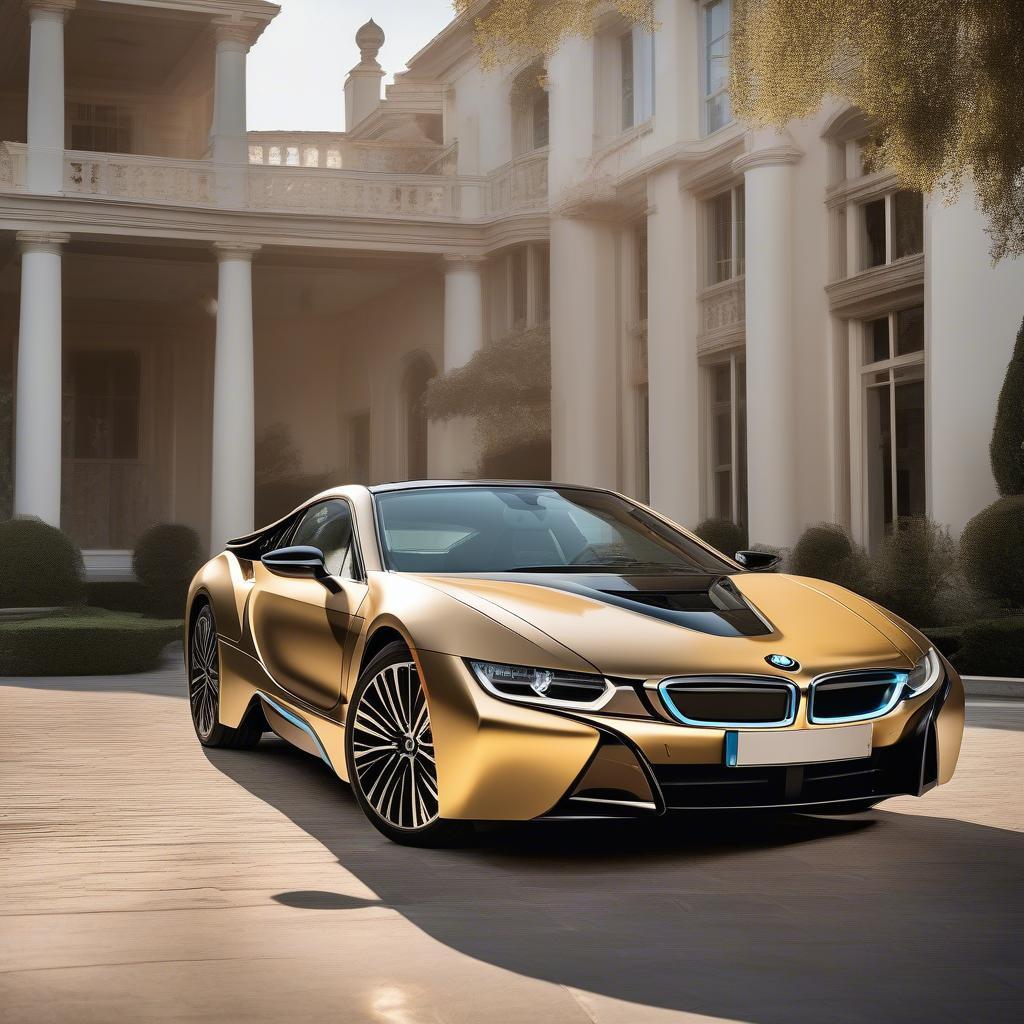 BMW i8 mạ vàng sang trọng đẳng cấp