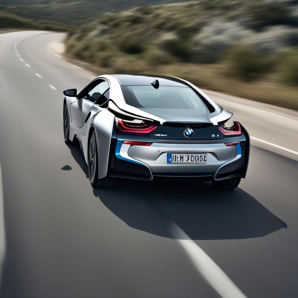 BMW i8 Mới: Vận hành mạnh mẽ trên đường cao tốc.