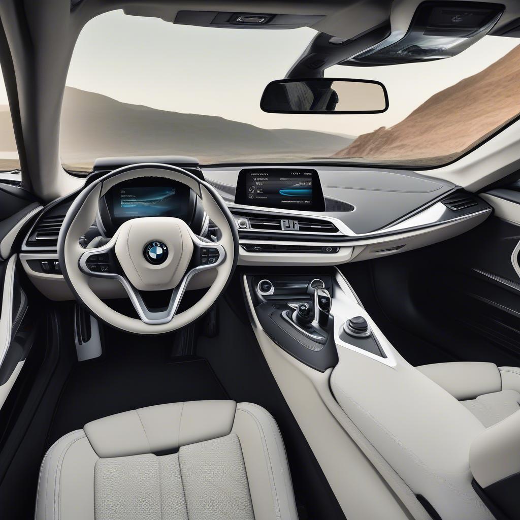 BMW i8: Nội thất hiện đại và tiện nghi