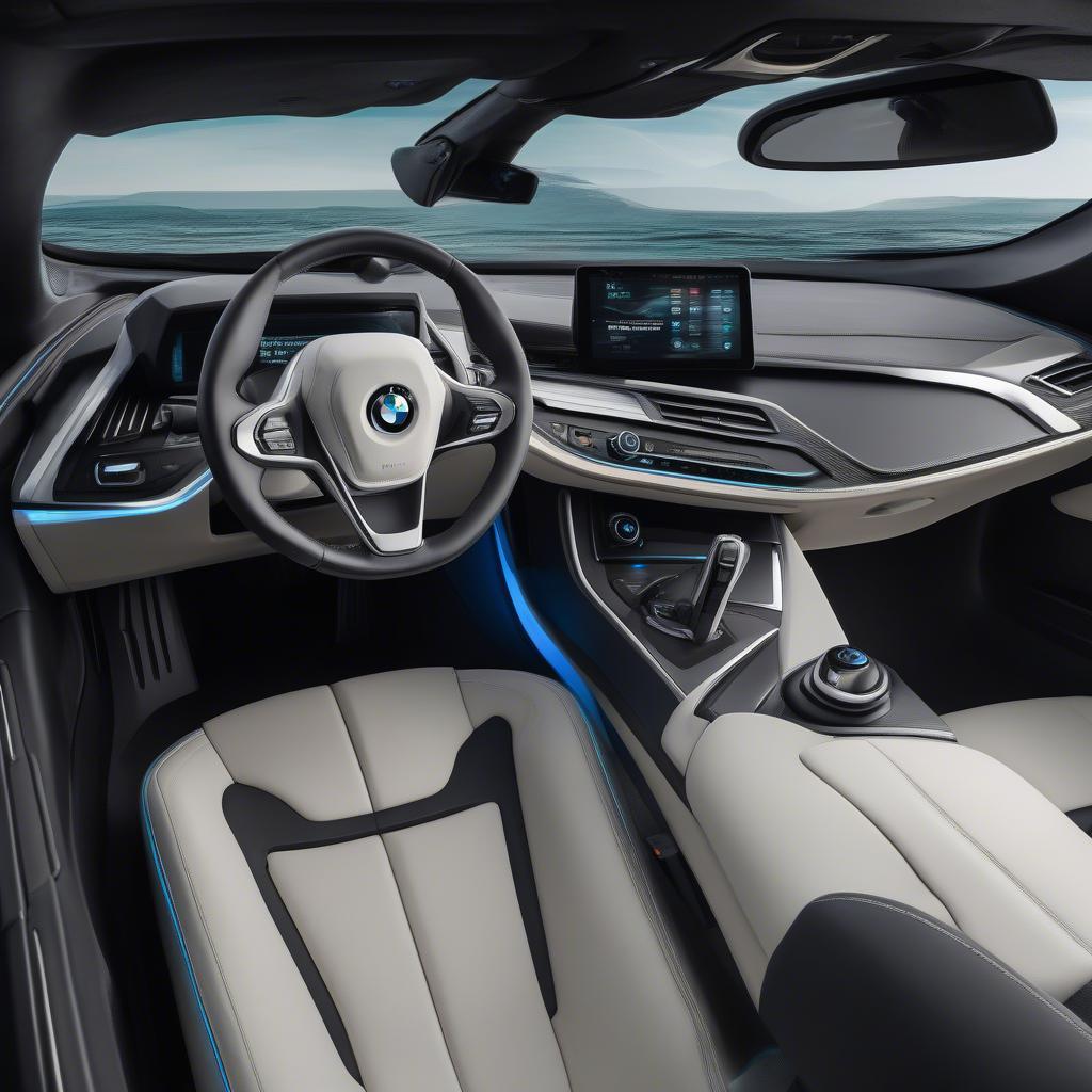 BMW i8 Nội Thất Hiện Đại