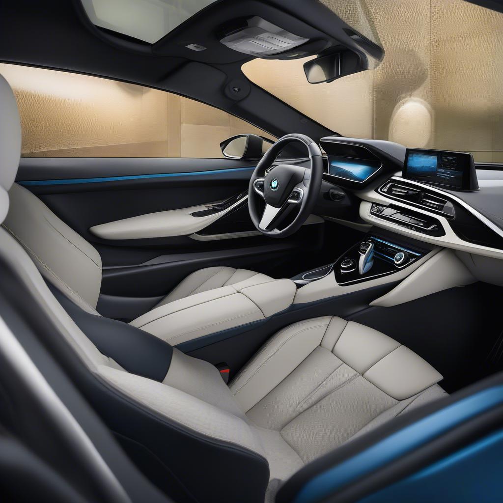 Nội thất sang trọng BMW i8: Tinh tế và hiện đại