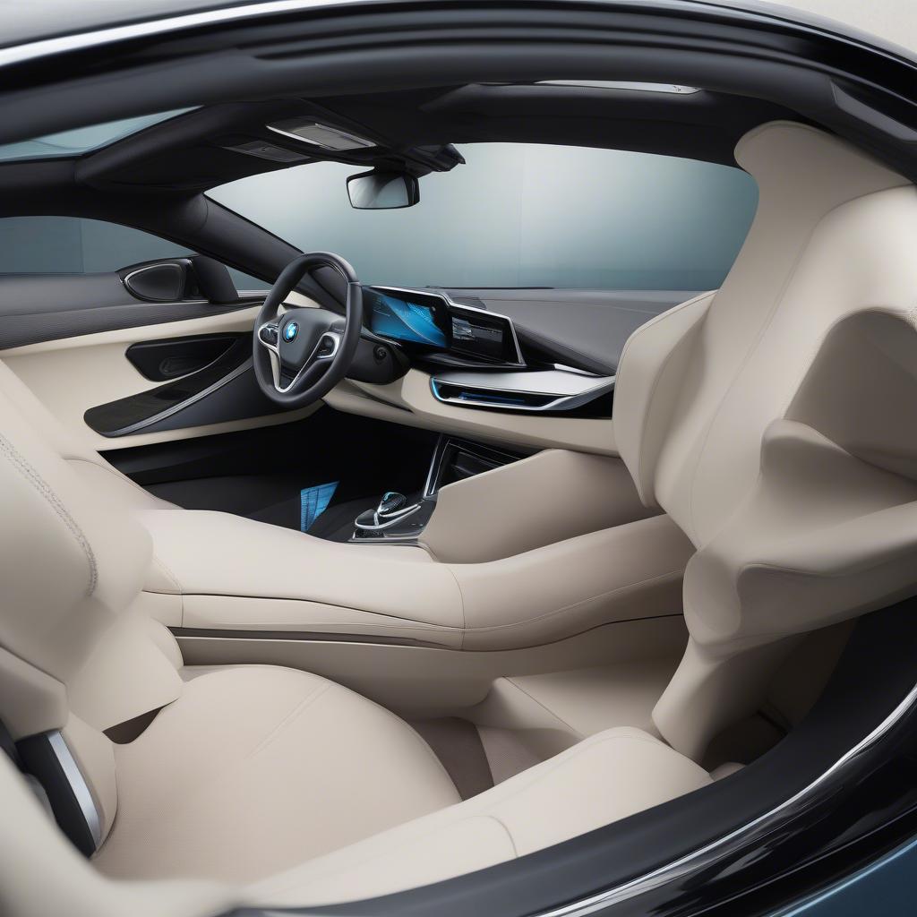 BMW i8: Nội thất sang trọng và công nghệ tiên tiến