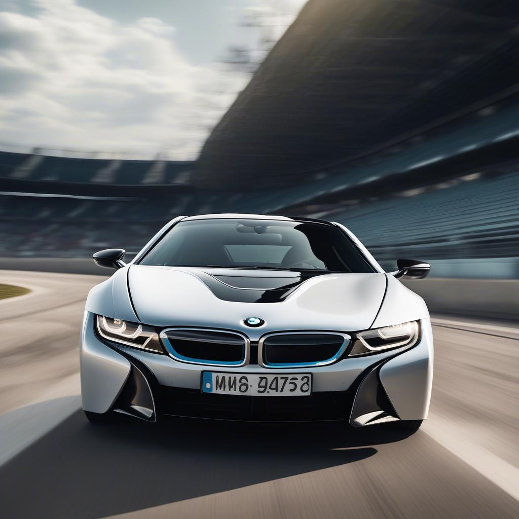 BMW i8 Performance tăng tốc mạnh mẽ trên đường đua