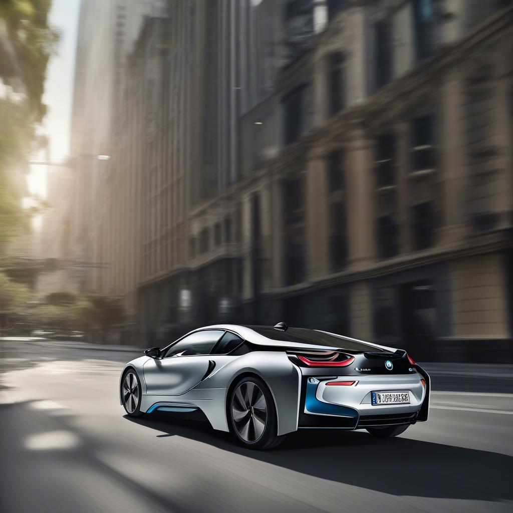 BMW i8 Performance thu hút mọi ánh nhìn trên đường phố.