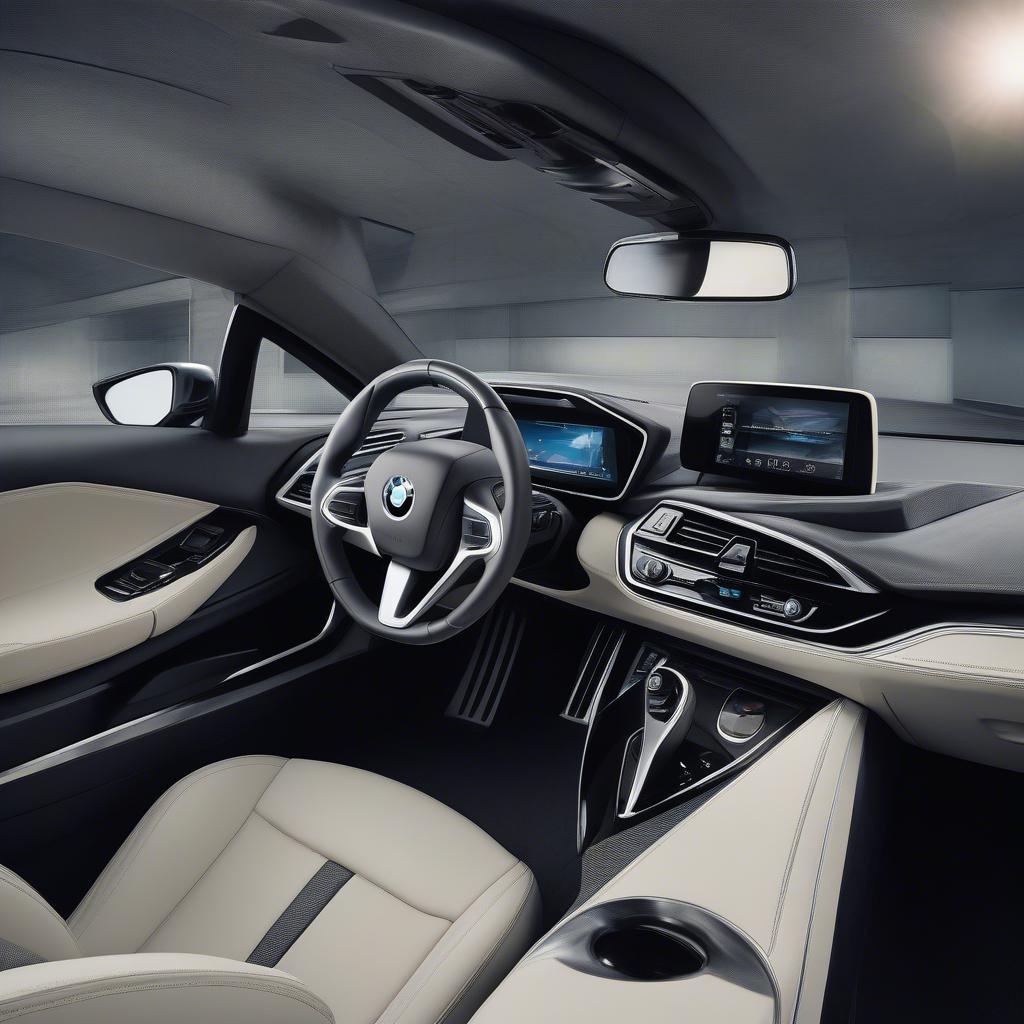 Nội thất sang trọng và hiện đại của BMW i8 Plus