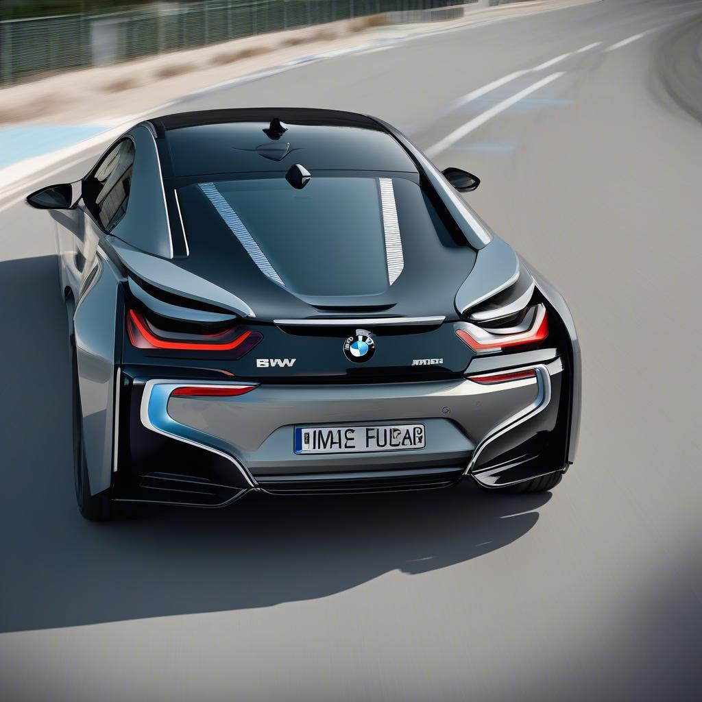 Hình ảnh mô phỏng luồng không khí quanh BMW i8 Rear Diffuser