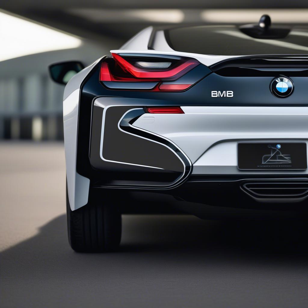 Hình ảnh cận cảnh BMW i8 Rear Diffuser