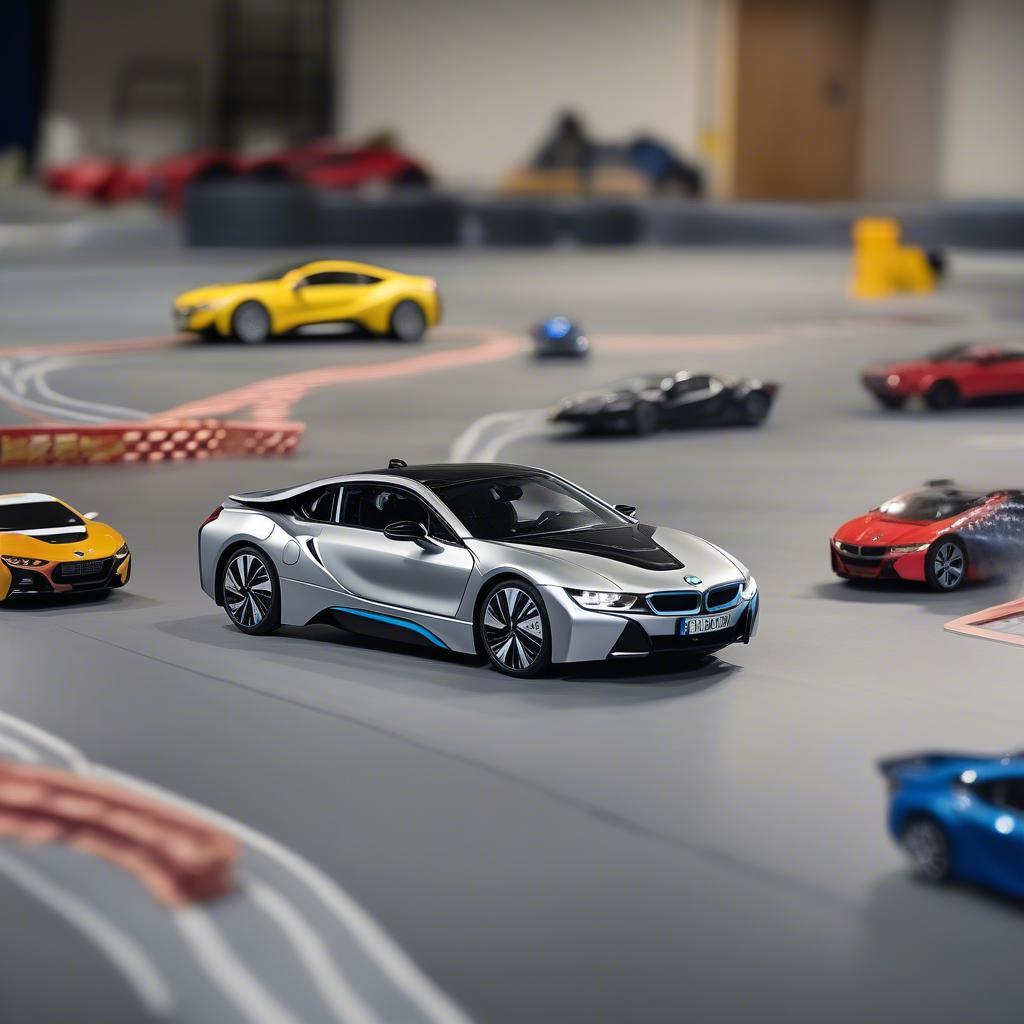 BMW i8 Remote trên đường đua