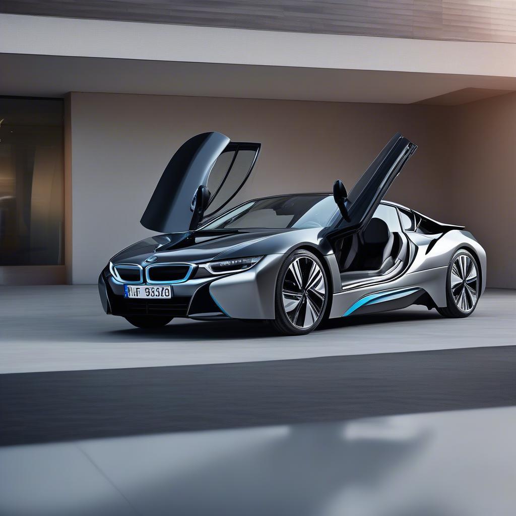 BMW i8 với thiết kế cửa cánh chim độc đáo