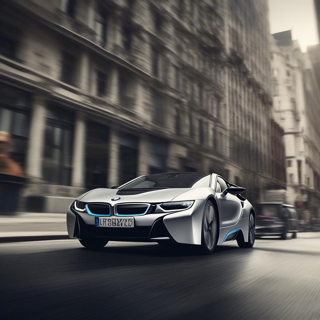 BMW i8 trên đường phố