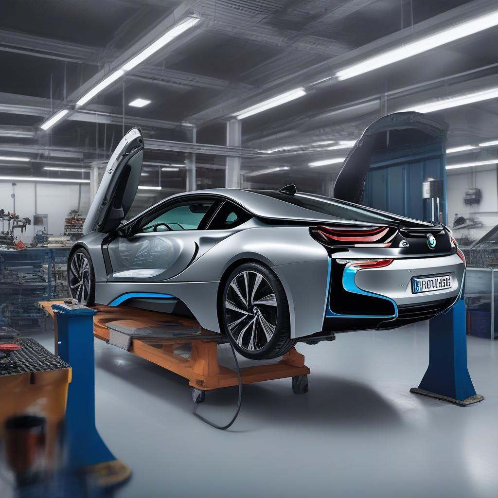 BMW i8 Trung Võ: Bảo dưỡng định kỳ