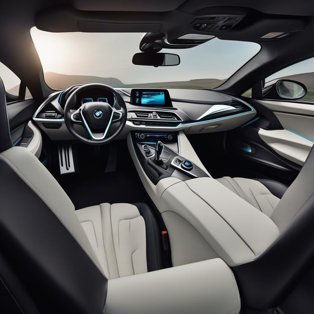 BMW i8 UK: Nội thất sang trọng và hiện đại