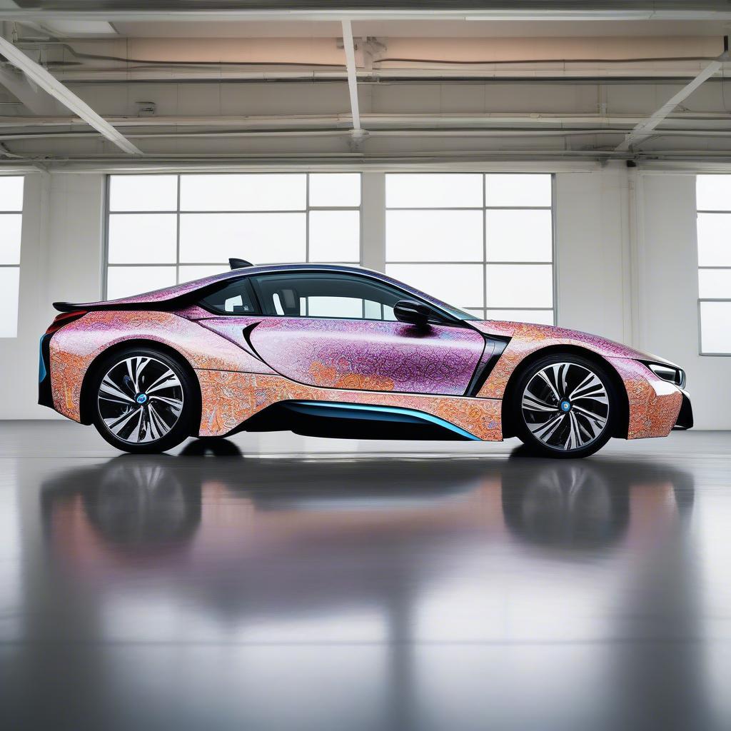 BMW i8 với bộ tem độc đáo