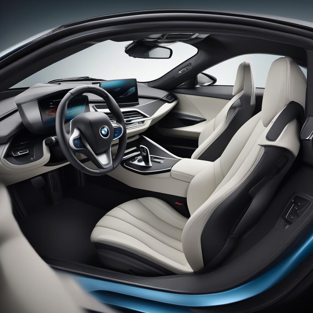 Nội thất và công nghệ BMW i8 của Xemesis