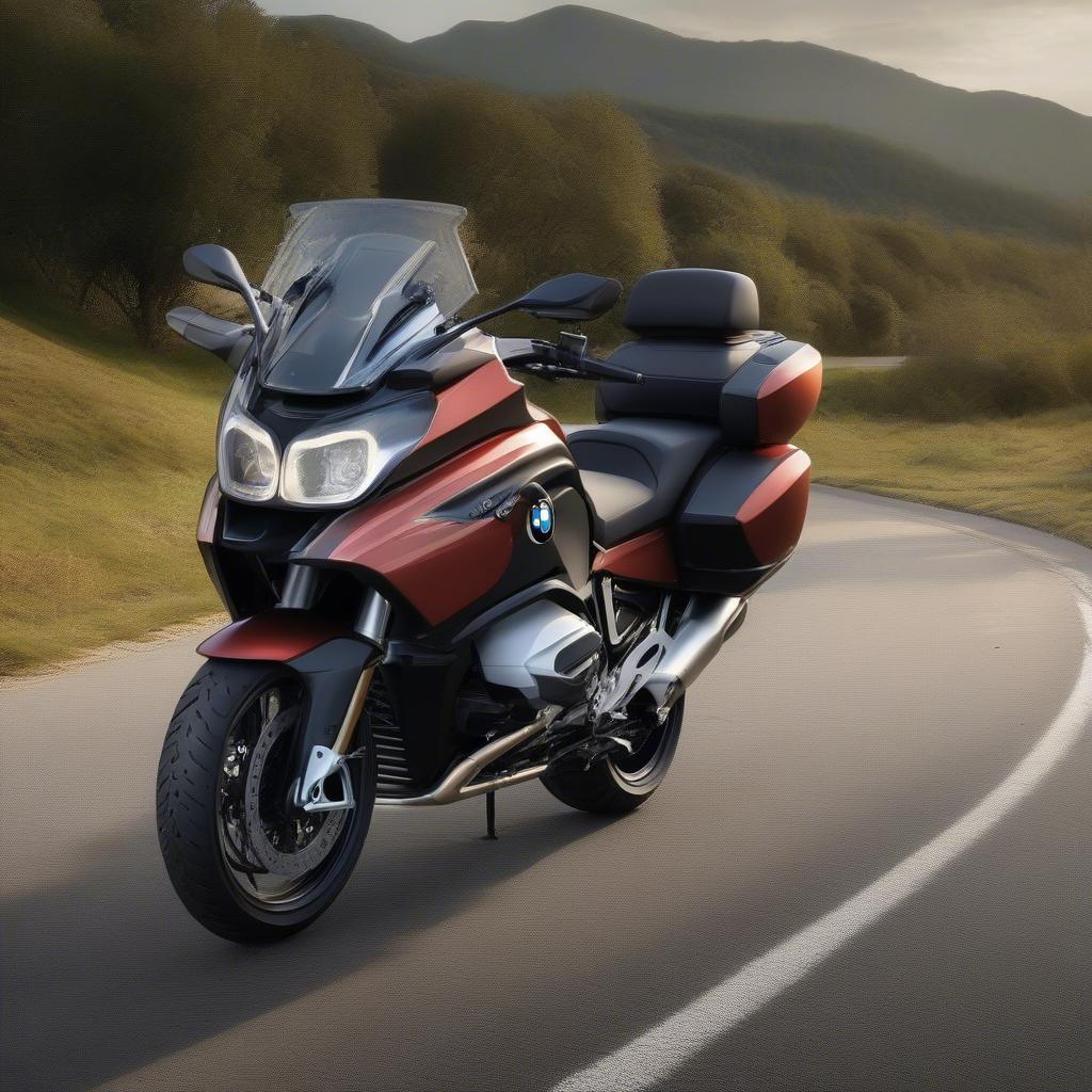 BMW K1600GT 2019 đỗ xe bên đường