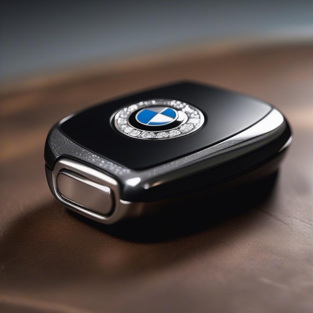 Chìa khóa BMW với nút bấm kim cương sang trọng