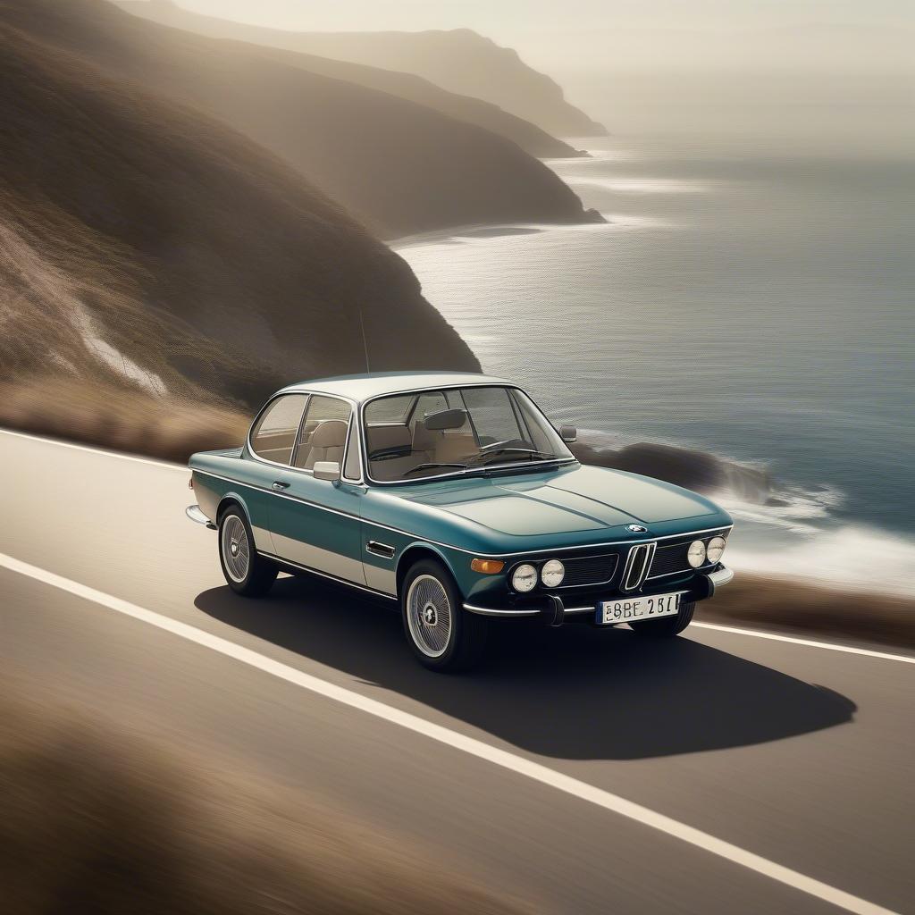 BMW Klassieker E9 Coupe Trên Đường Trường