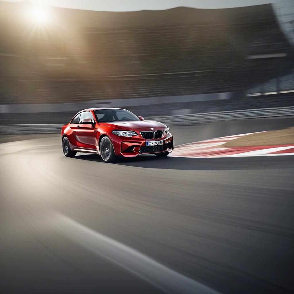 BMW M2 Coupe vận hành trên đường đua