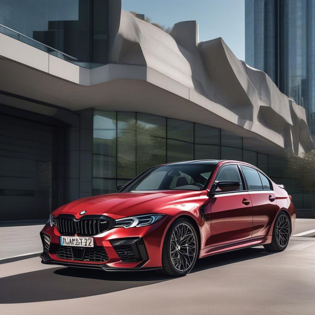 BMW M3 Competition đỏ xe