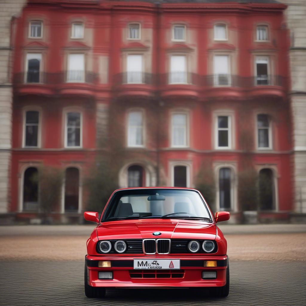 A special red BMW M3 E30