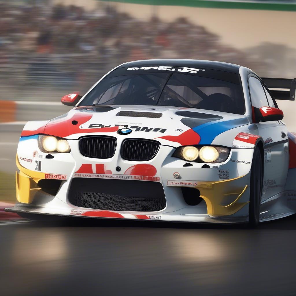 BMW M3 GT2 trên đường đua