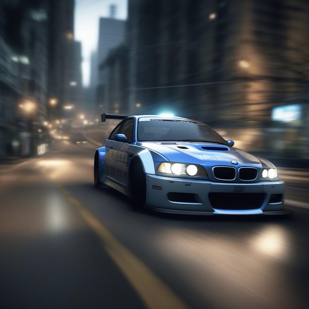 BMW M3 GTR trong Need for Speed Most Wanted: Biểu tượng của tốc độ và sự cuồng nhiệt trên đường đua