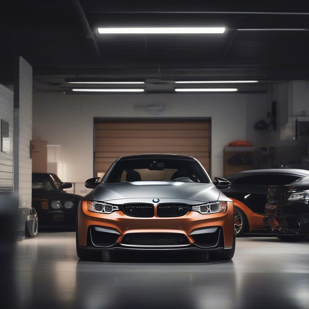 BMW M3 GTS trong garage