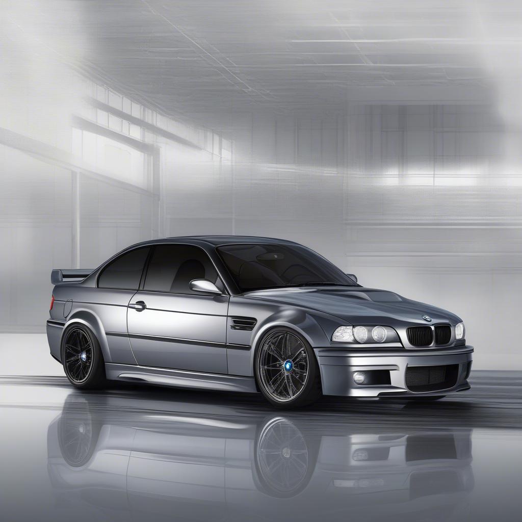 BMW M3 vẽ kỹ thuật số