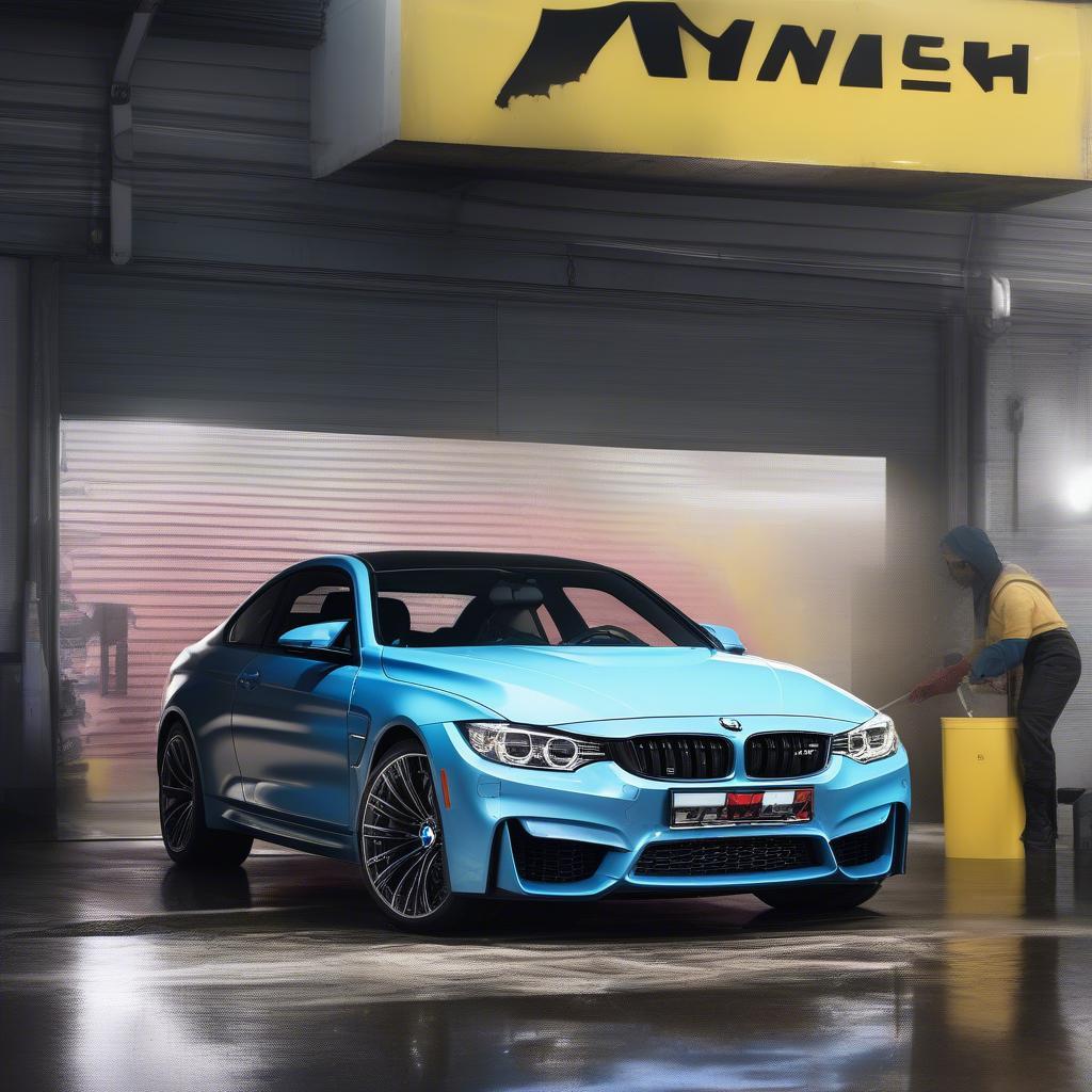 Bảo dưỡng và chăm sóc BMW M4 decals Batman