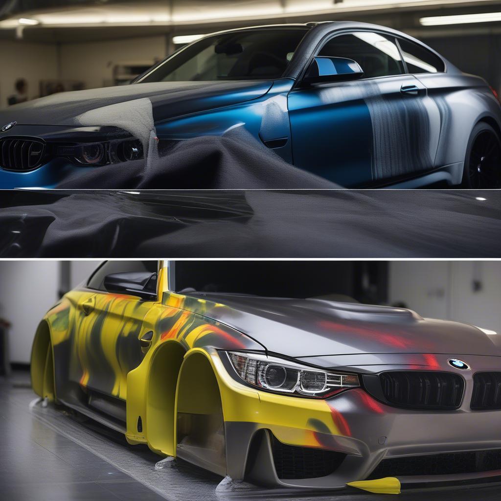 Quy trình dán decals Batman chuyên nghiệp trên BMW M4