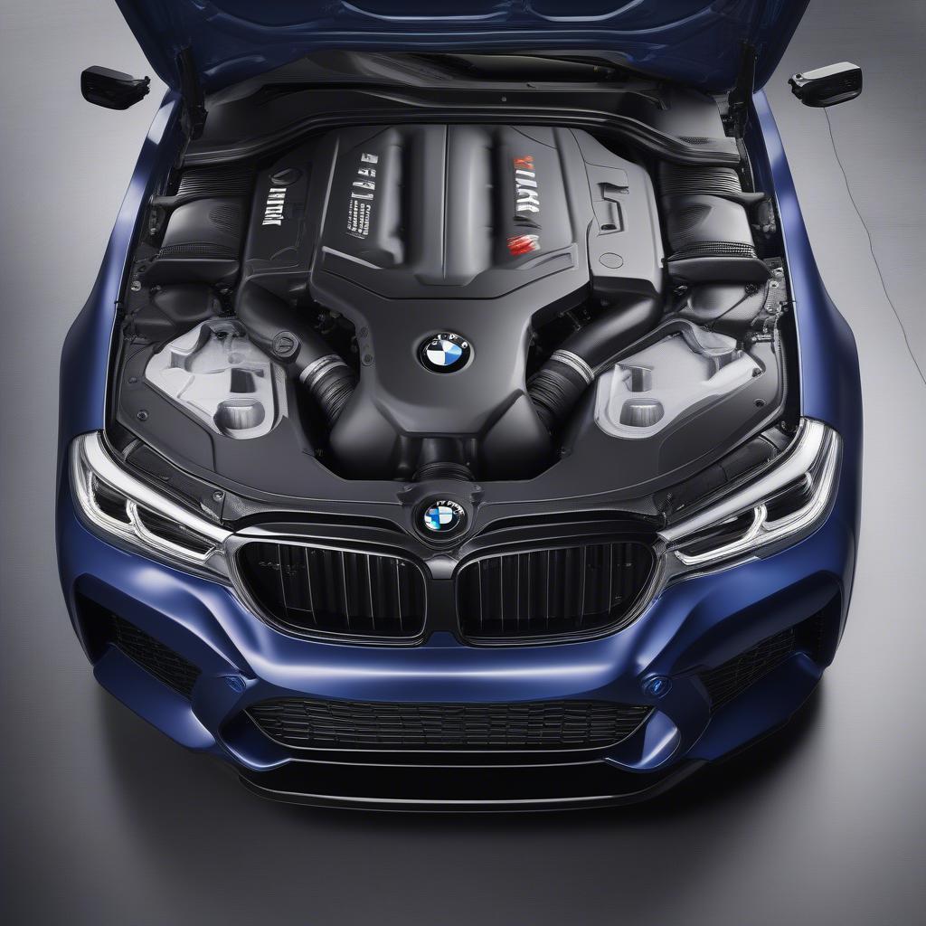 Động cơ V8 mạnh mẽ của BMW M5 F90