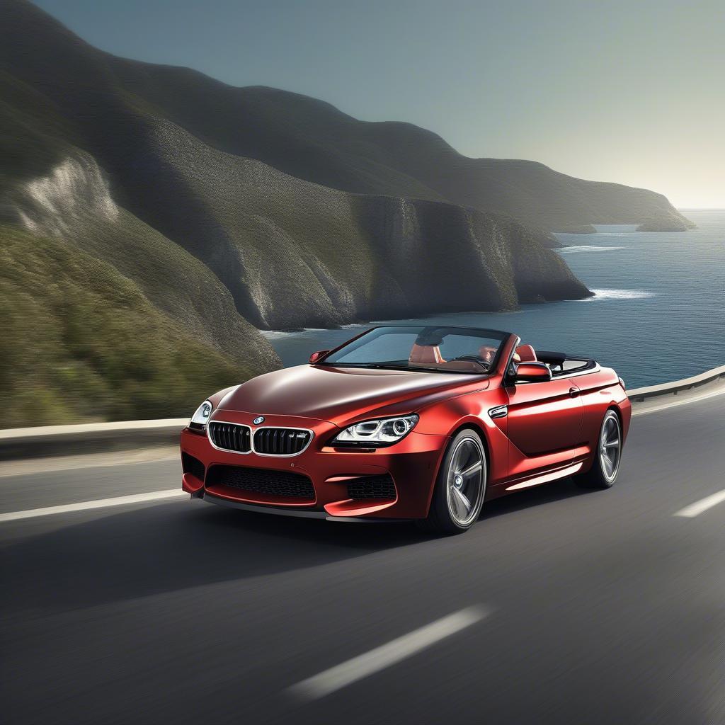 BMW M6 Cabriolet màu đỏ đẳng cấp