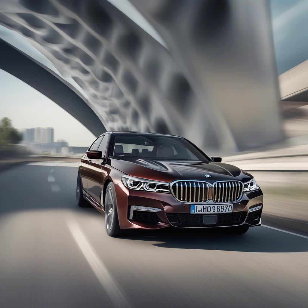 BMW M760Li vận hành mạnh mẽ trên đường cao tốc