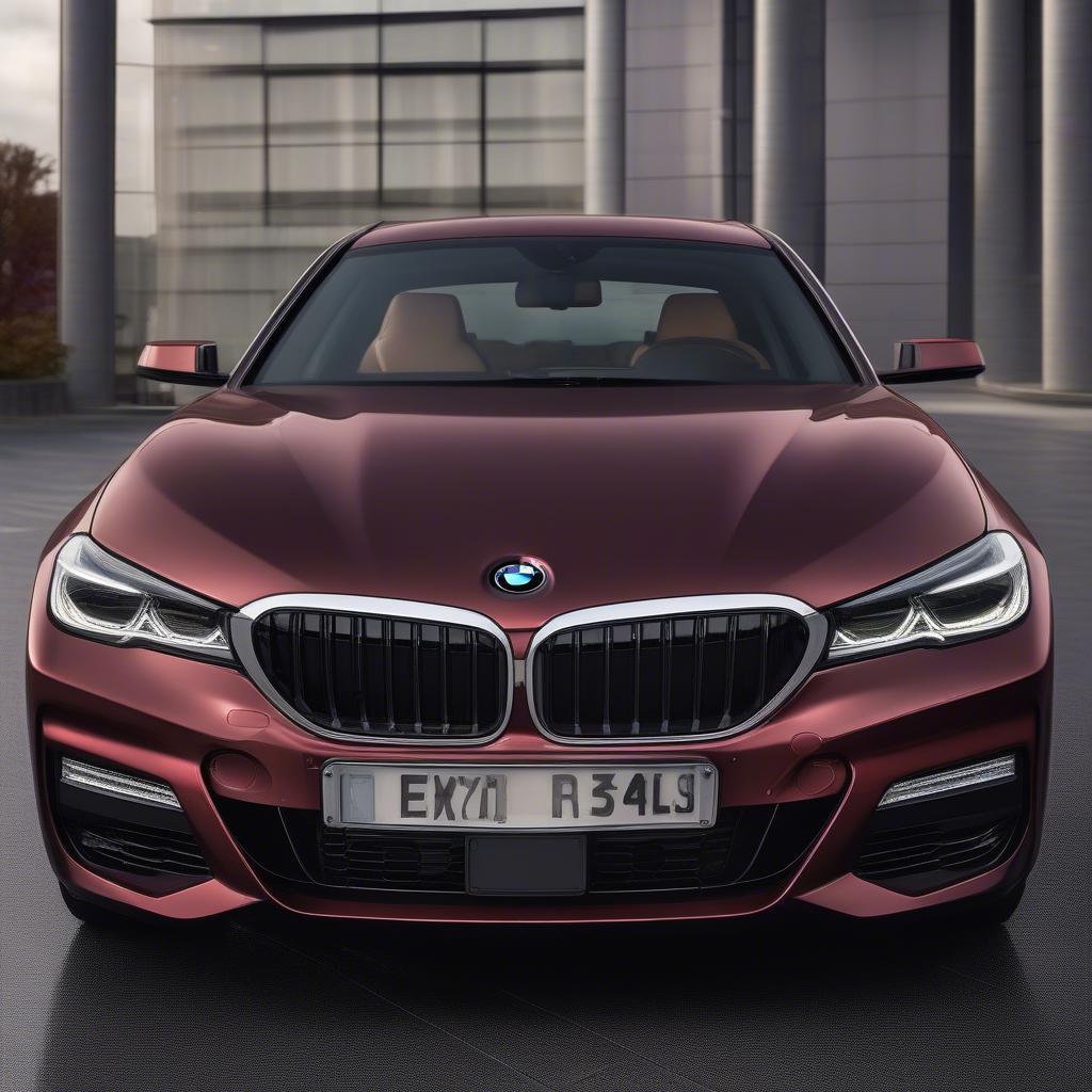 Chiếc BMW Màu Đỏ Đậm Sang Trọng và Lịch Lãm