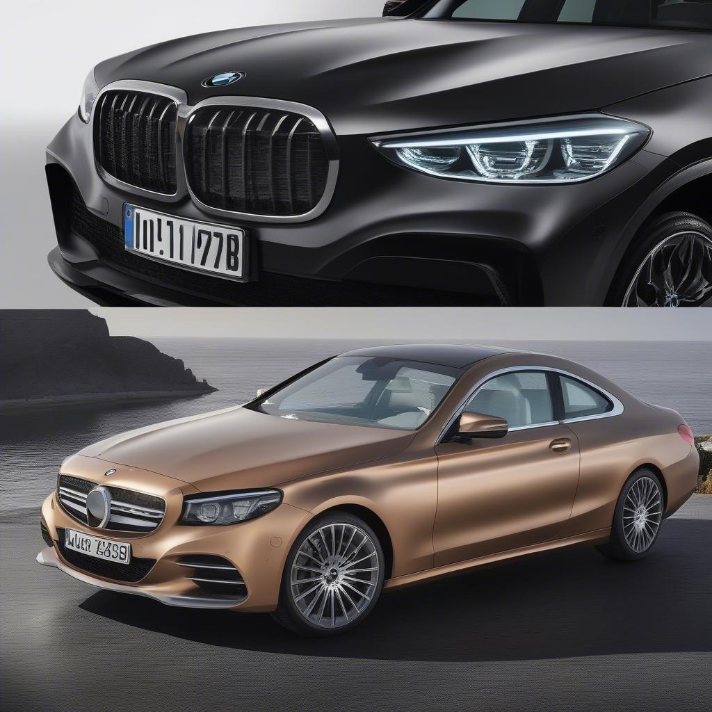 So sánh ngoại thất BMW và Mercedes